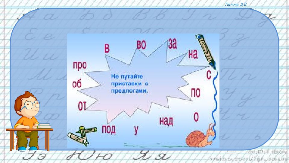 Презентация к уроку русского языка в 3 классе по теме правописание приставок