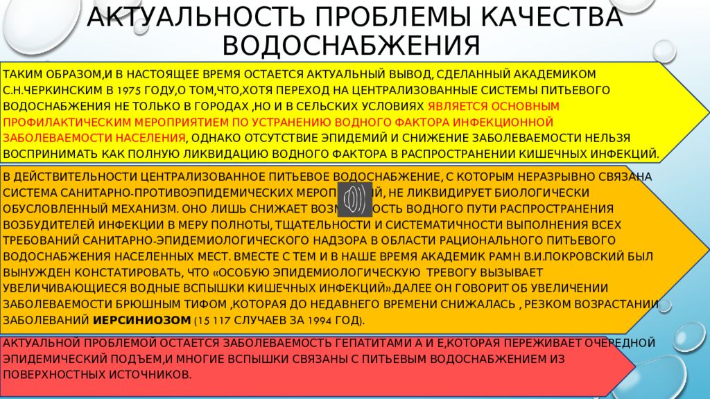 Роль воды в распространении инфекционных заболеваний презентация