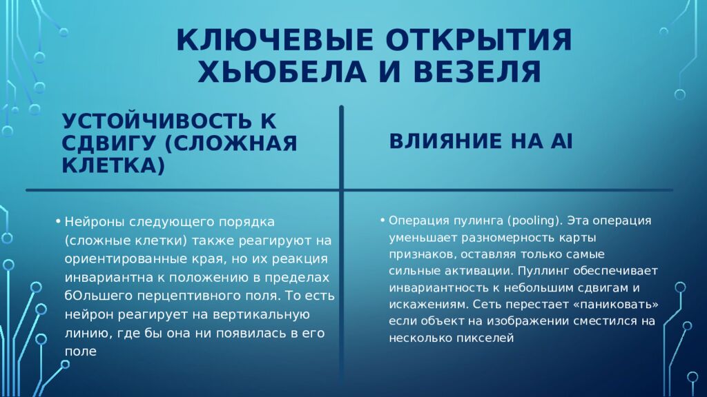 Ключевые Открытия Хьюбела и Везеля