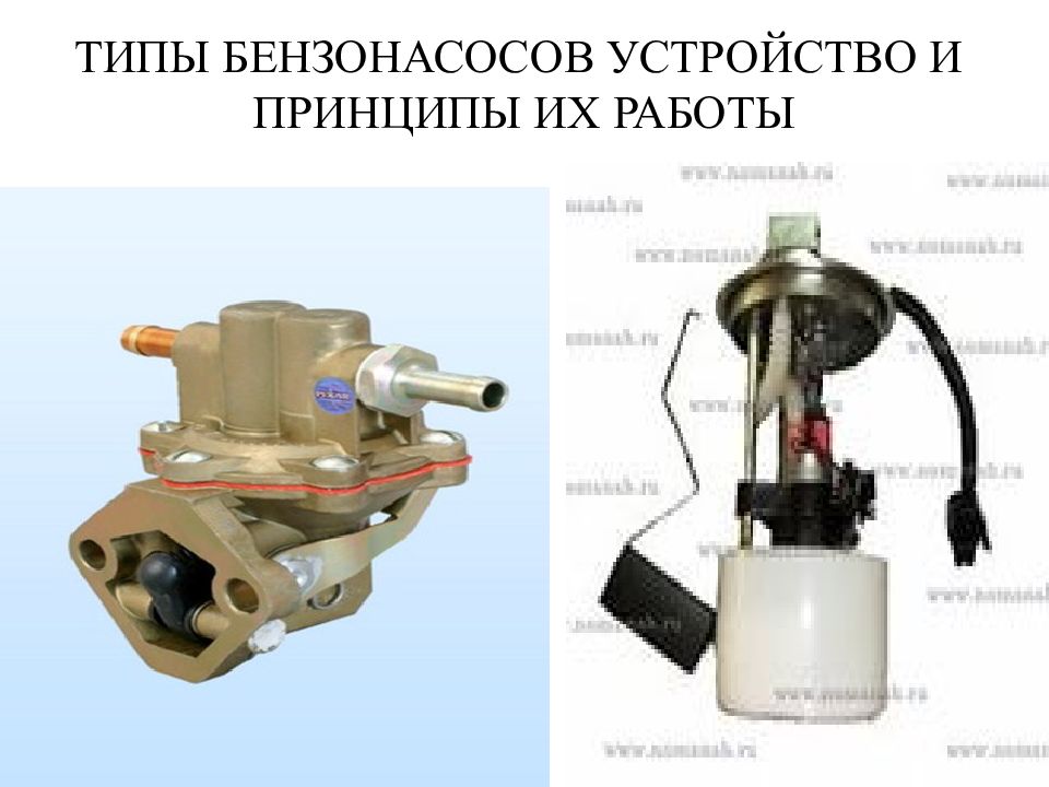 Схема работы бензонасоса