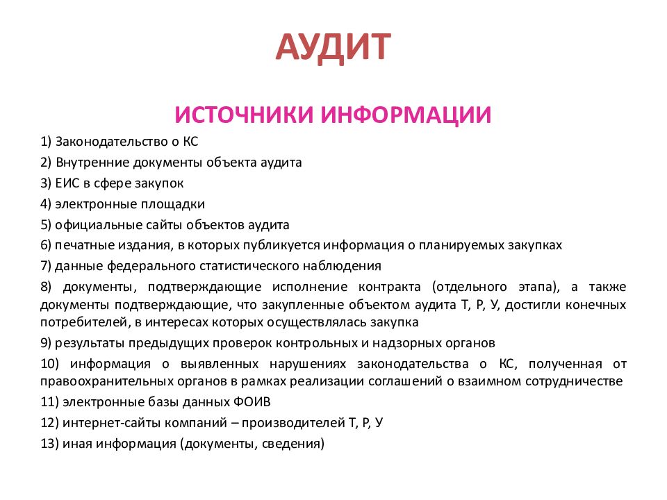 Аудит в сфере закупок. Аудит в сфере закупок презентация.