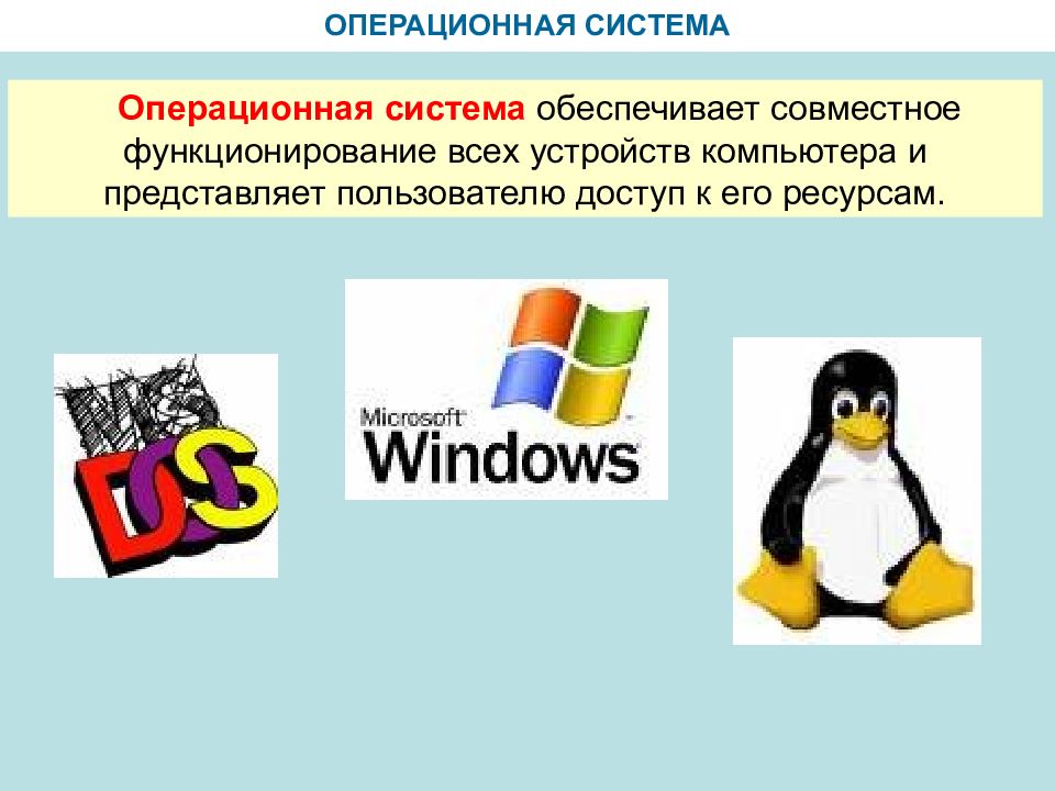 Презентация назначение и состав операционной системы компьютера