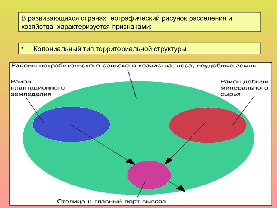 Пространственный рисунок размещения хозяйства россии