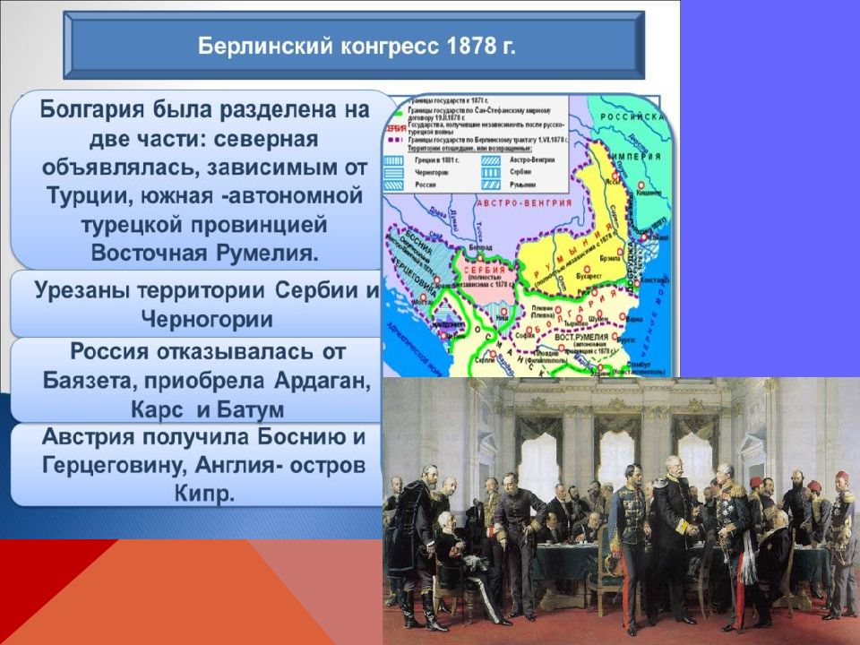 Войны россии при александре 2. Итоги Берлинского конгресса 1878.