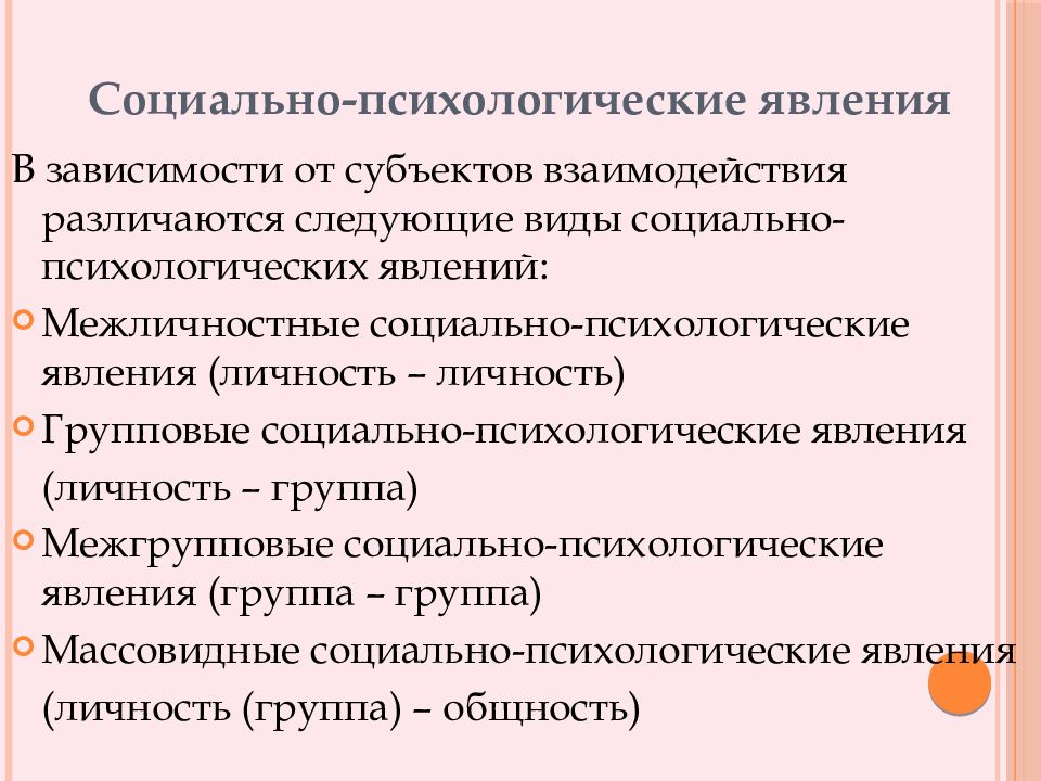 Социально психологические явления в группах презентация