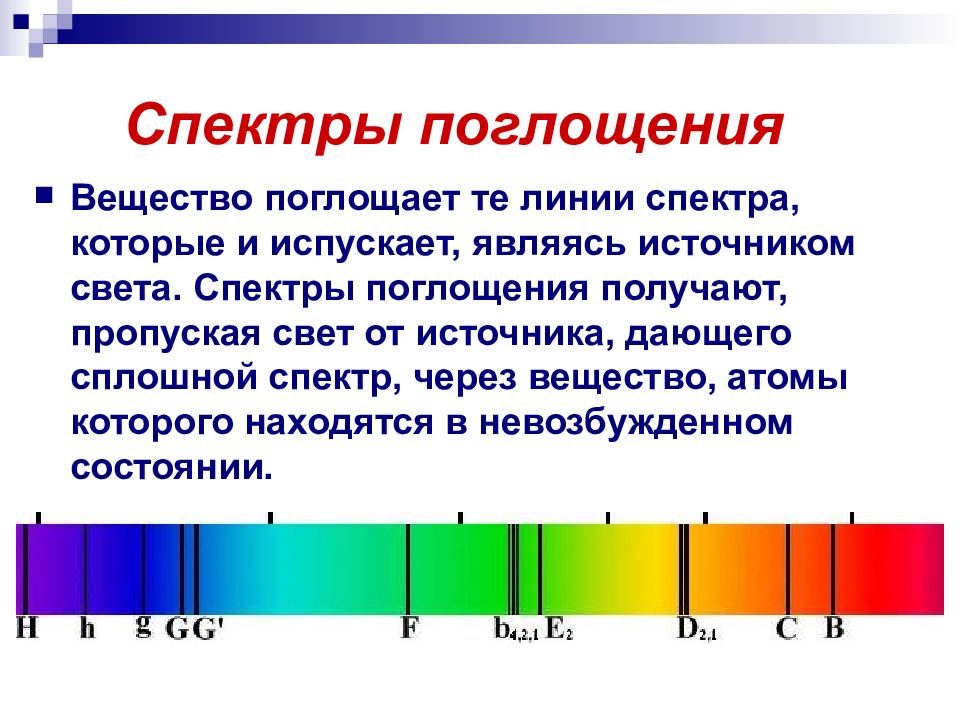 Спектральное поглощение. Типы спектров поглощения. Как выглядят спектры поглощения. Таблица исследования спектров испускания вещество линия спектра. Источник спектра поглощения.