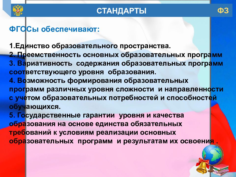 Фгос 18. Единство образованного пространства. Единство образовательного пространства это. Единства образовательных программ это. Единства содержания образования.