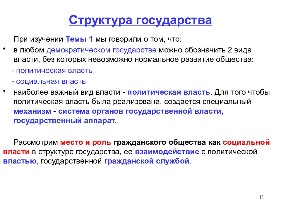 Характеристика строение. Структура демократического государства. Структура государственности. Структура страны. Структура государства Ри.