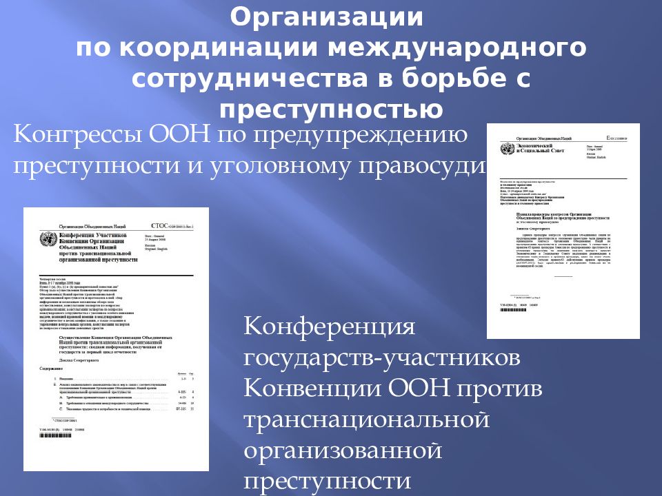 Международное сотрудничество в борьбе с преступностью