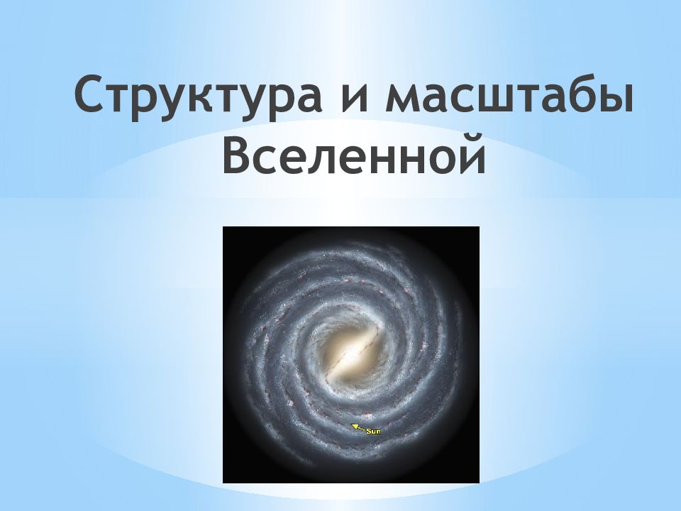 Структура и масштабы Вселенной