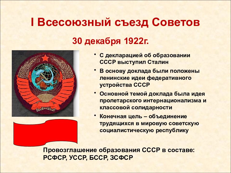 Образование рсфср. 1922 Образование СССР место. Всесоюзный съезд советов СССР Сталин. Договор об образовании СССР 1 Всероссийского съезда советов. Первый съезд советов 1922.