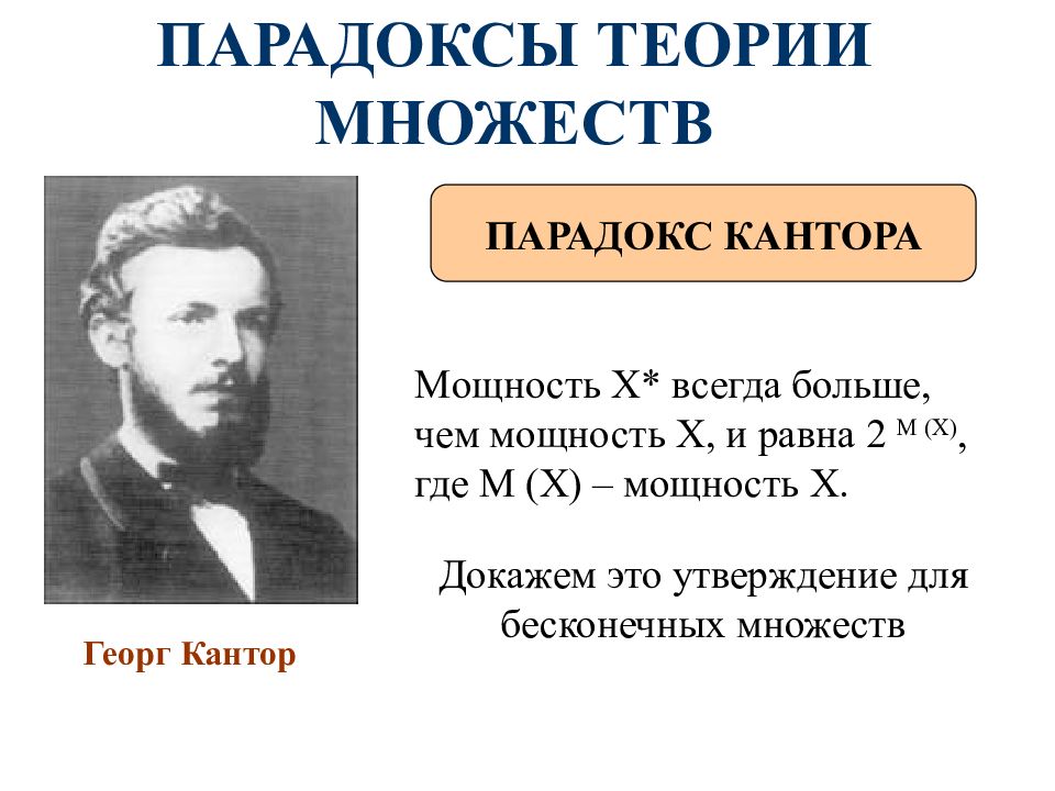 ЛОГИЧЕСКАЯ СЕМИОТИКА ПАРАДОКСЫ ТЕОРИИ МНОЖЕСТВ