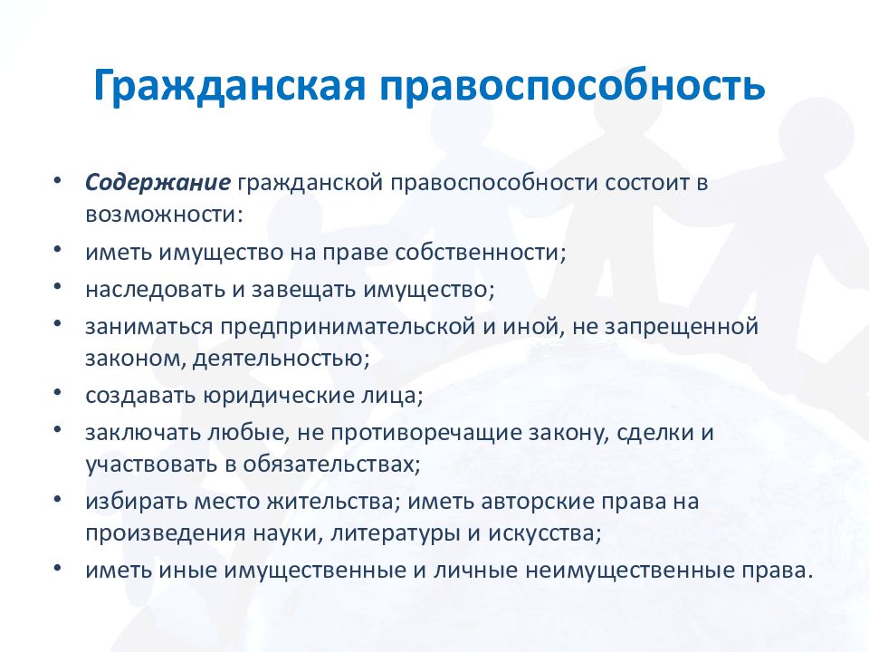 Гражданская правоспособность и дееспособность иностранных граждан и лиц без гражданства презентация