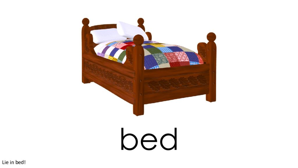 Английские слова bed