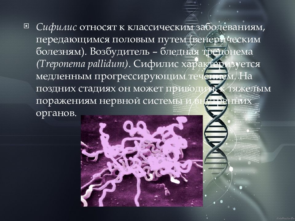 Презентация Сифилис