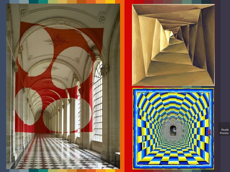 Пространственное восприятие формы. Визуальные иллюзии в интерьере. Оптические иллюзии в интерьере. Цветовые оптические иллюзии в интерьере. Иллюзии восприятия пространства.