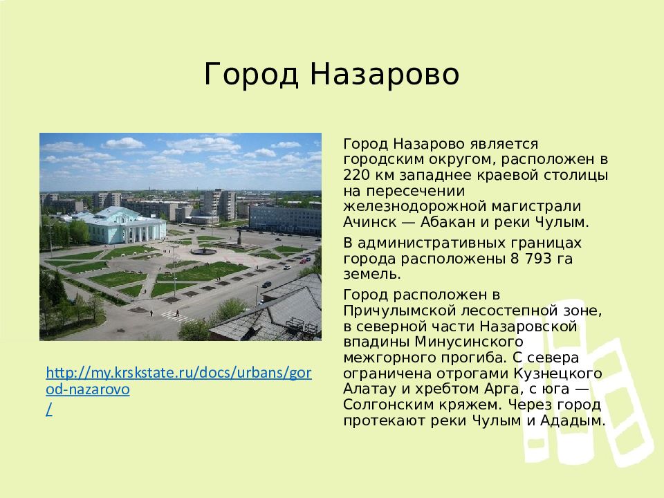 Карта назарово