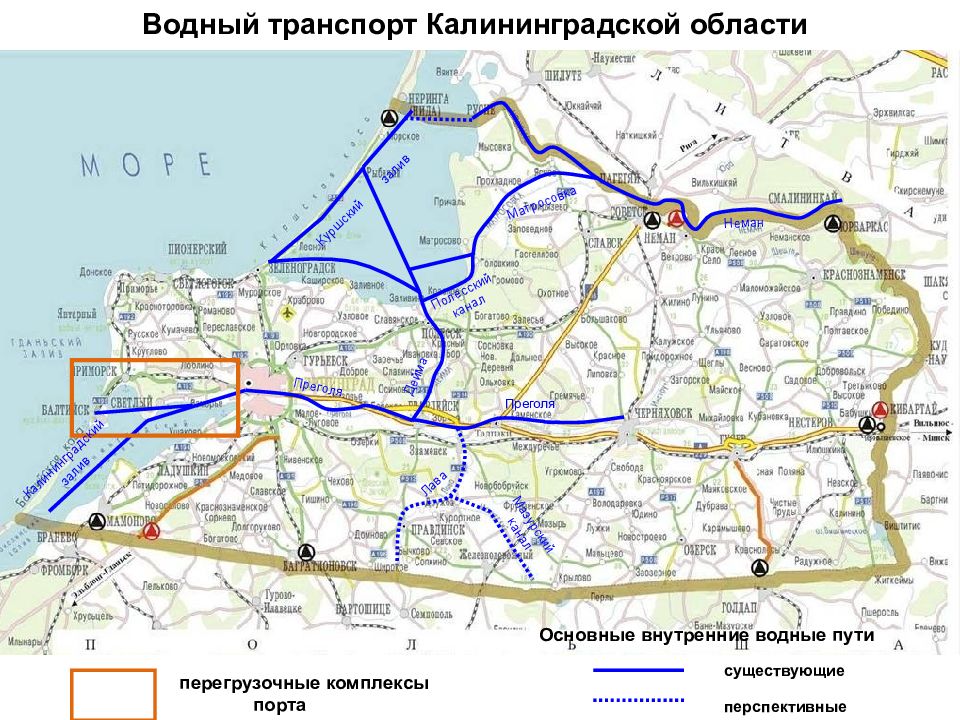 Карты калининград маршрут