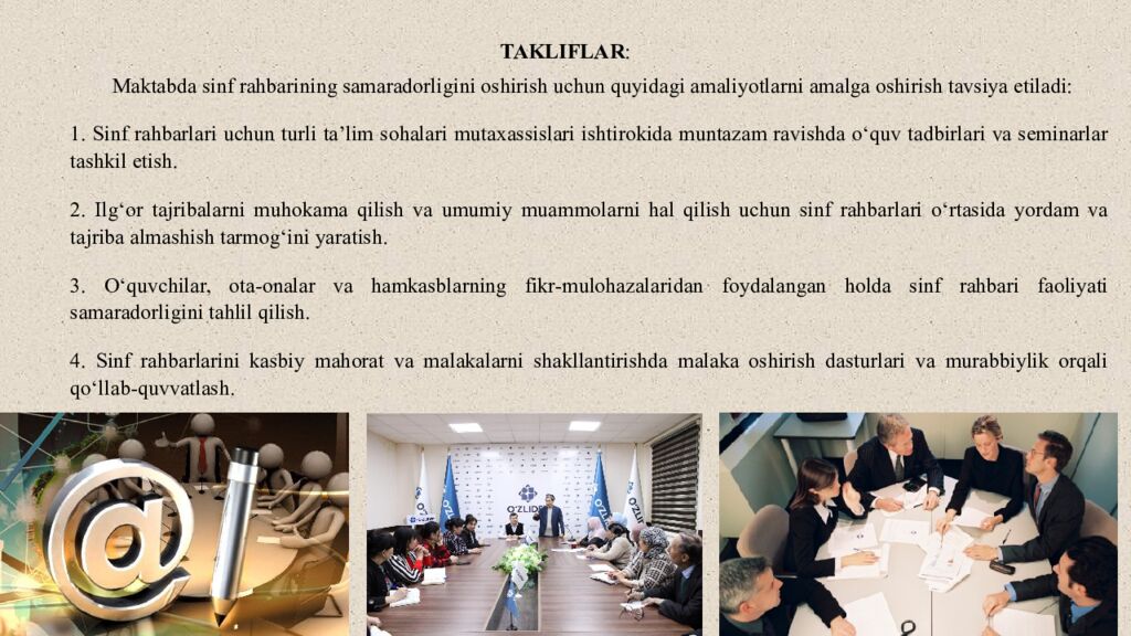 Menejerlik o‘ quv kursi tinglovchisi Xalimbetov Xamid Qurbanbayevich ning “