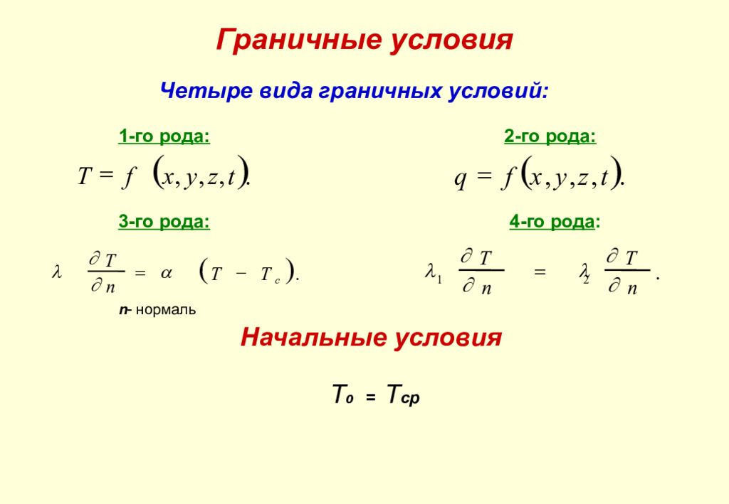 Граничные условия