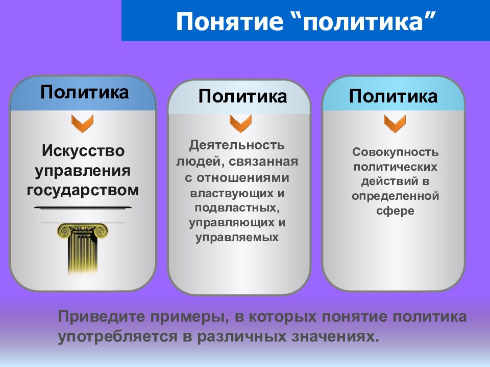 Презентация политика и право 9 класс