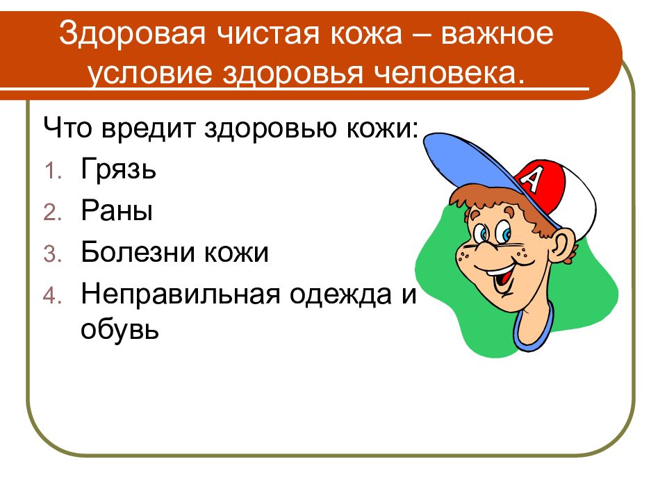 Презентация уход за кожей гигиена одежды и обуви болезни кожи 8 класс колесов