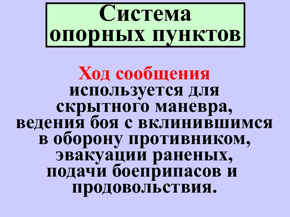 Ход сообщения