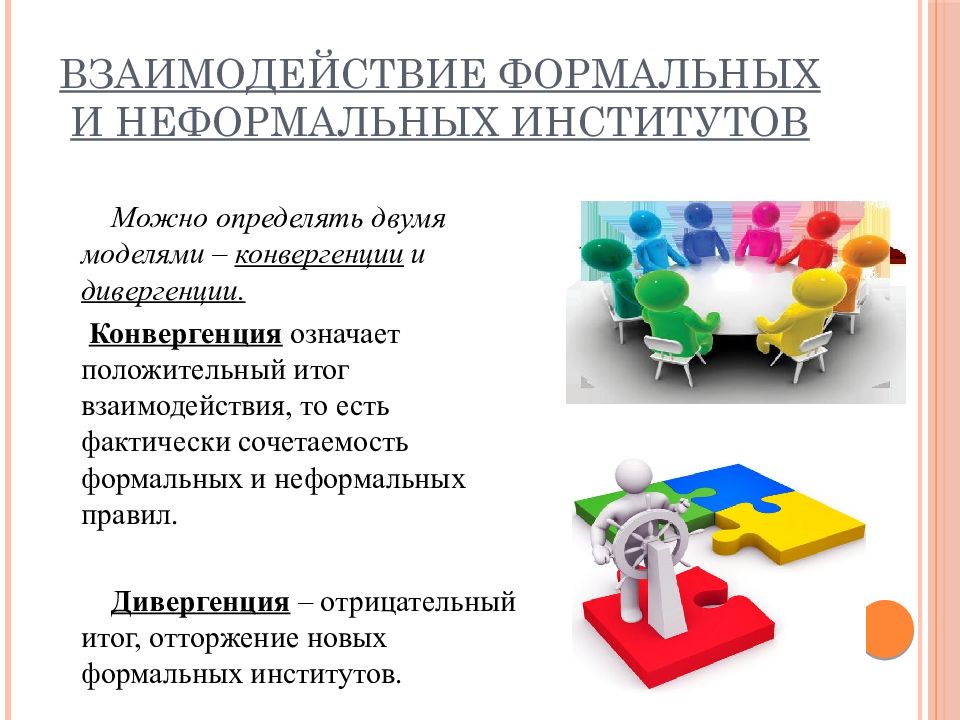 Формальные и неформальные факторы