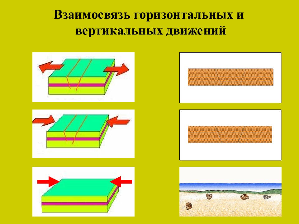 Тектонические движения. Классификация тектонических движений. Вертикальное движение в горизонтальное. Тектонические движения вертикальные и горизонтальные движения.