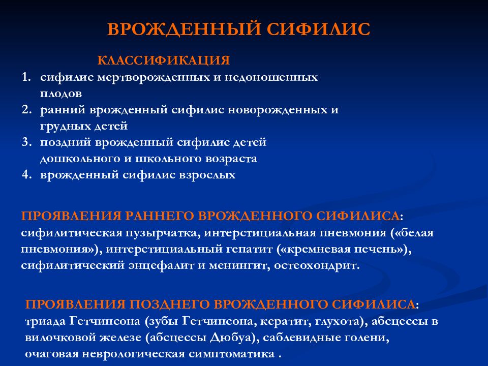 Презентация Сифилис