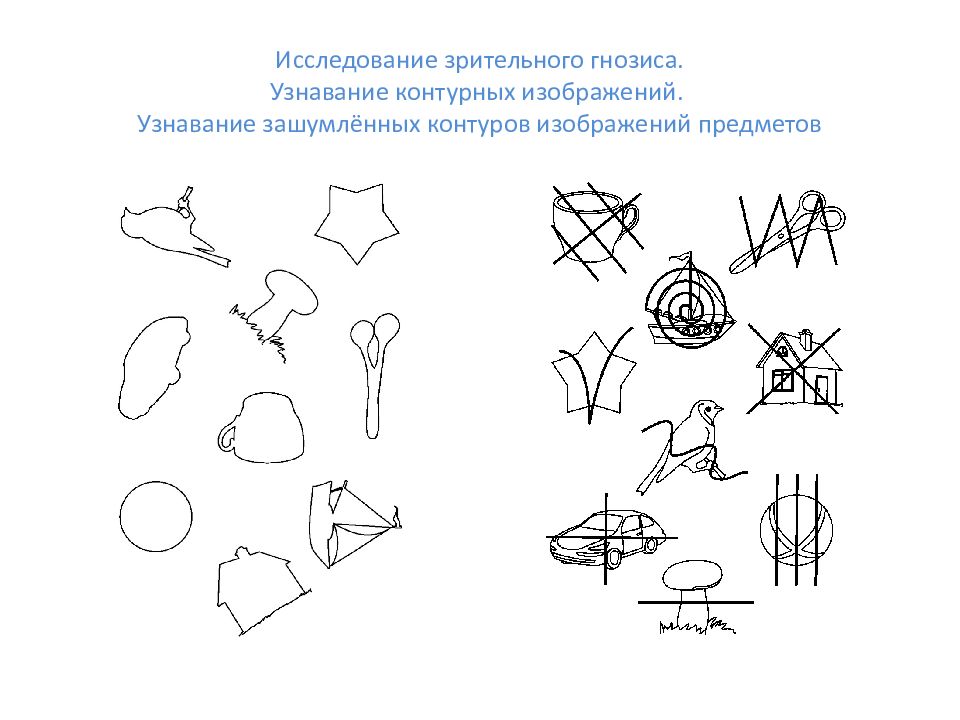 Методика зашумленные изображения а р лурия