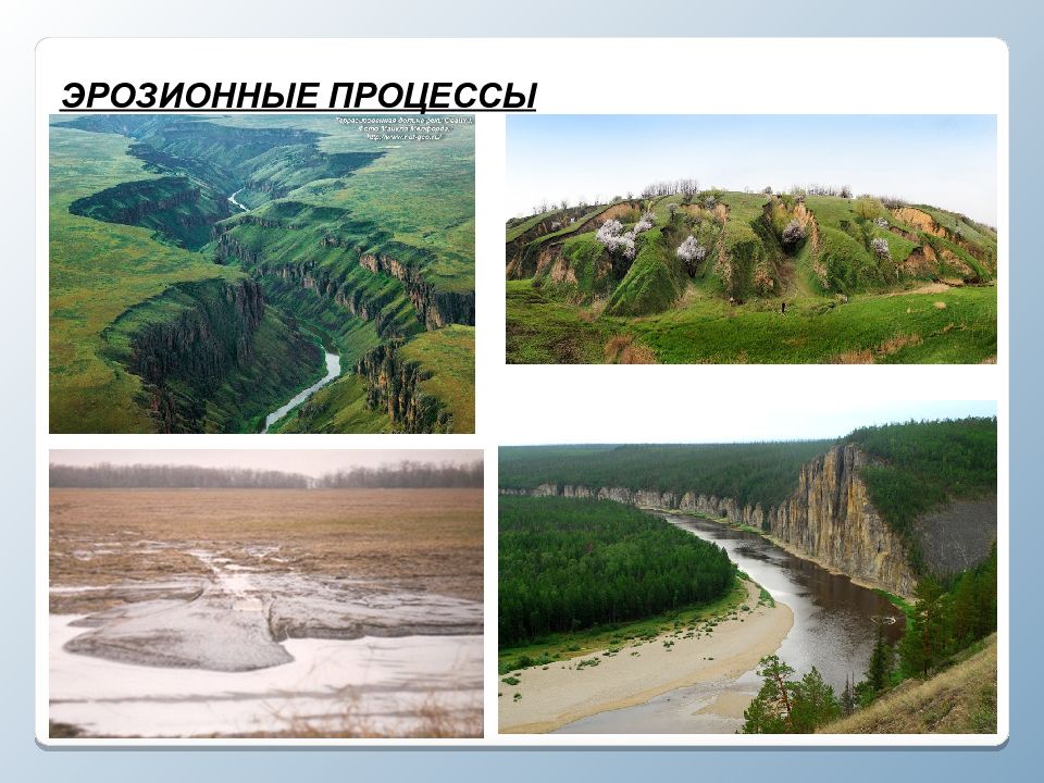 ЭРОЗИОННЫЕ ПРОЦЕССЫ