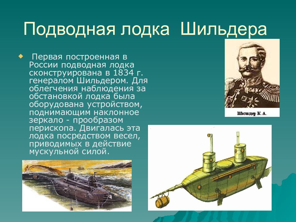 Кто разработал проект подводной лодки