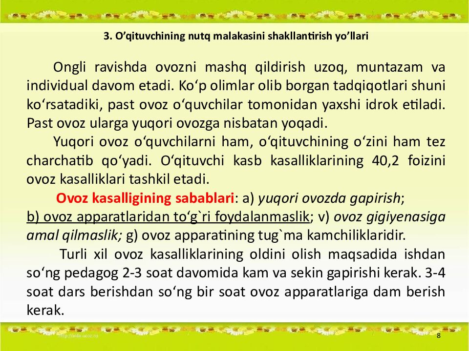 1 Andijon davlat unversiteti Pedagogika fakulteti BTSTI yo'nalishi 406 -guruh