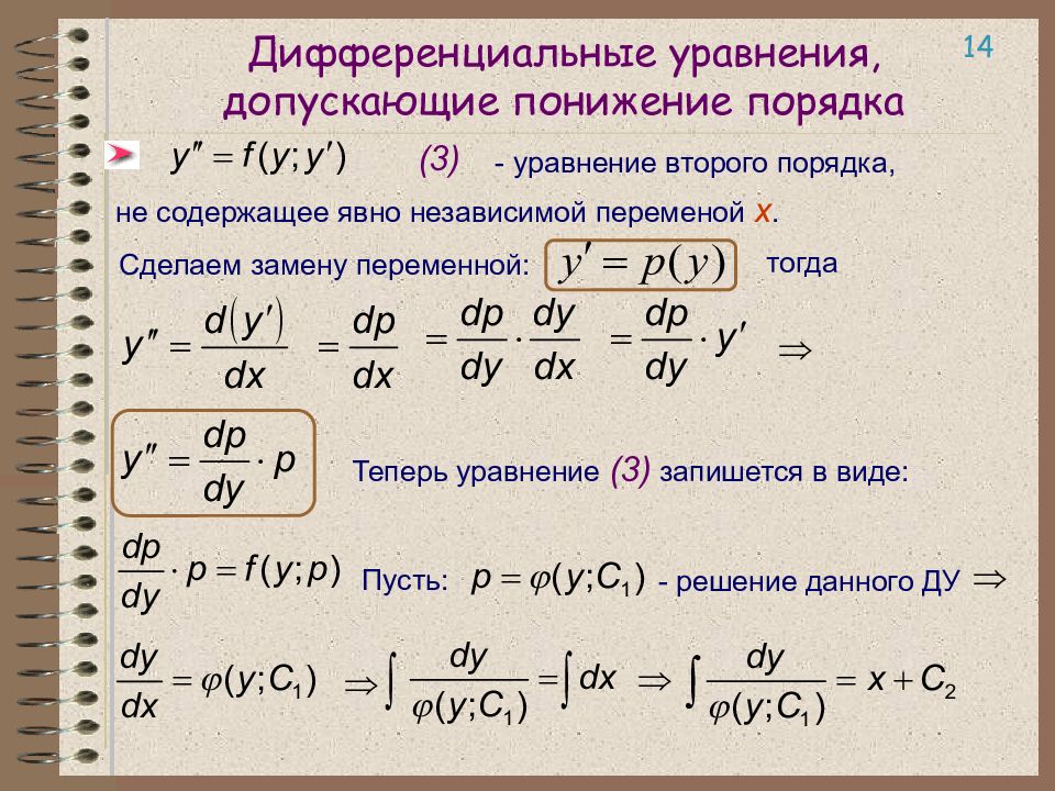 Дифференциальные уравнения картинки