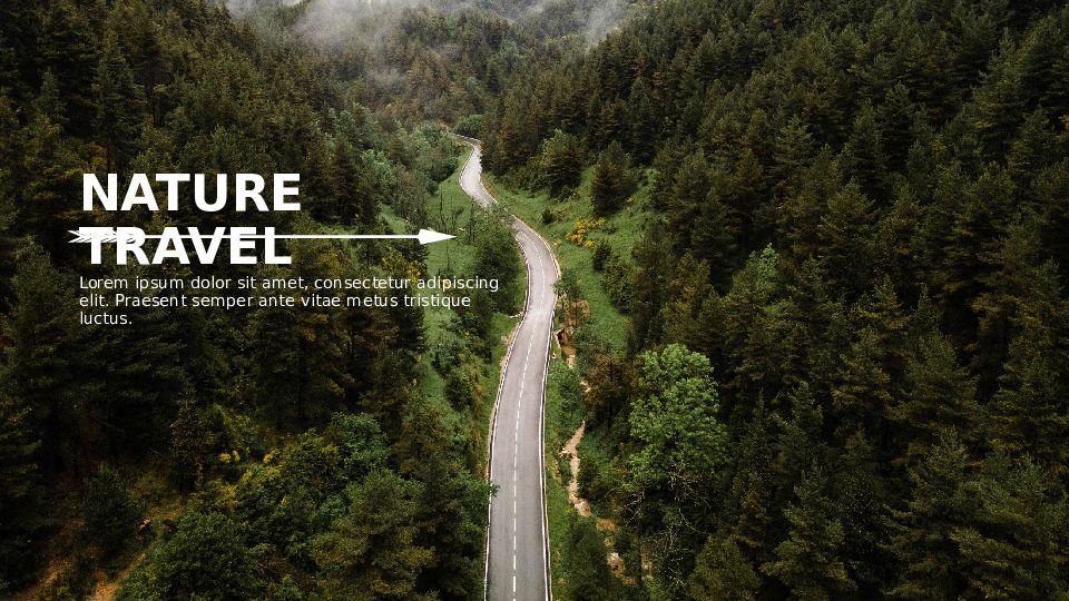 NATURE TRAVEL Lorem ipsum dolor sit amet, consectetur adipiscing elit. Praesent