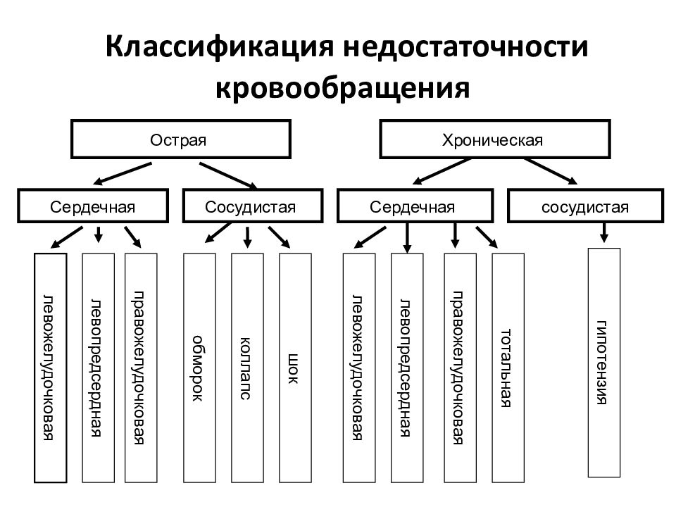 Недостаточность кровообращения презентация