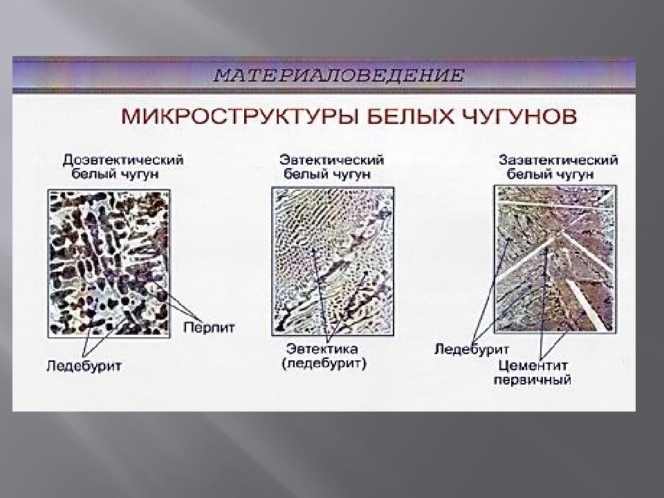 Кратчайшим основа. Микроструктура белого доэвтектического чугуна. Структура доэвтектического белого чугуна. Структура ледебурит эвтектического чугуна. Структура заэвтектического чугуна.