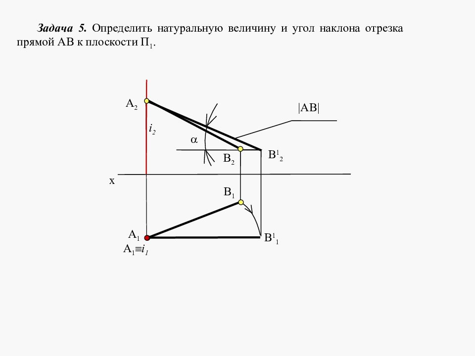 Прямая ва с величиной уклона 1 6 к горизонтальной прямой представлена на рисунке