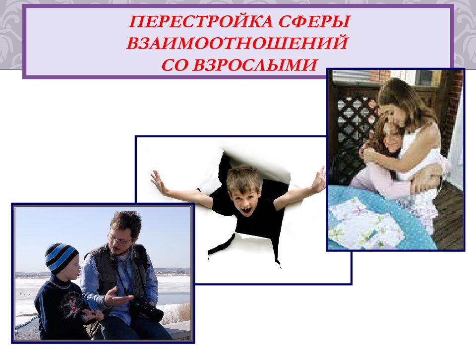Перестройка сферы взаимоотношений со взрослыми
