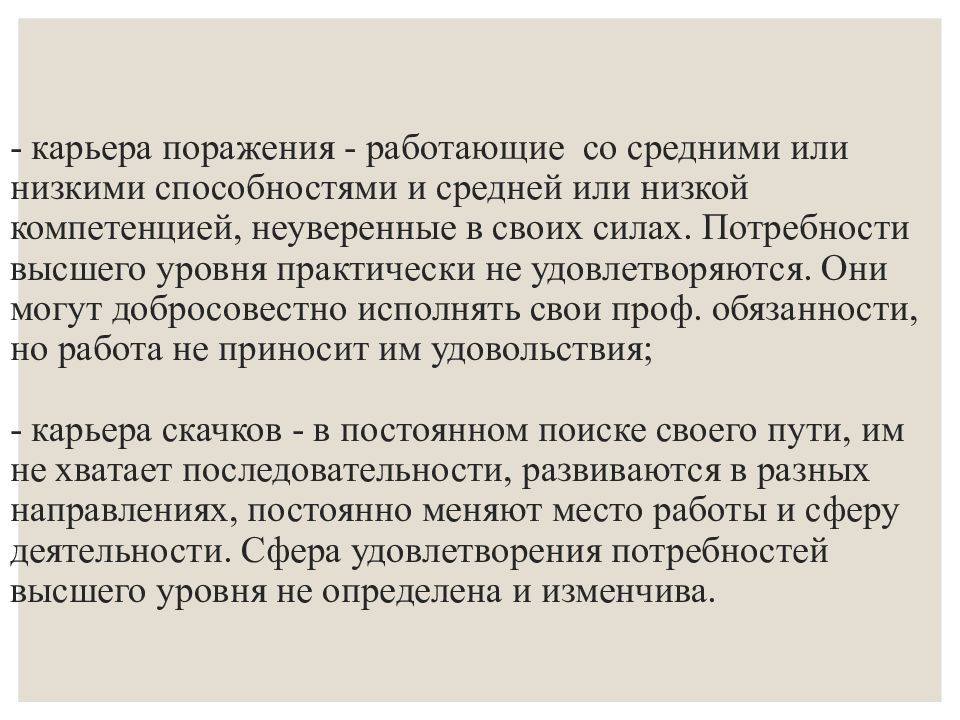 Управление деловой карьерой презентация