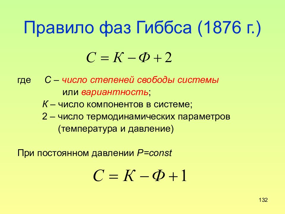 Правило фаз гиббса