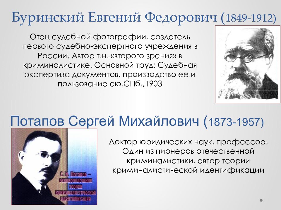 Отечественная криминалистика. Евгений Фёдорович Буринский. Буринский криминалистика. Буринский Евгений Федорович вклад в криминалистику. Буринский Евгений Федорович лаборатория.