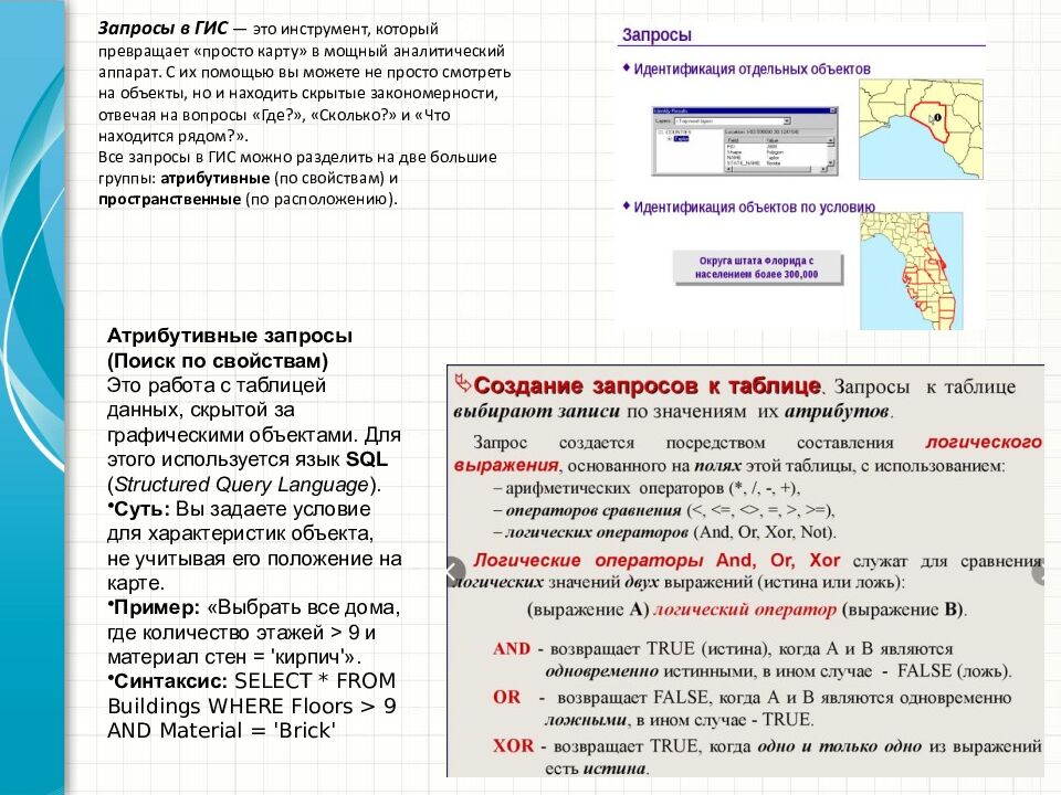 Запросы в ГИС — это инструмент, который превращает «просто карту» в мощный аналитический аппарат. С их помощью вы можете не просто смотреть на объекты, но и