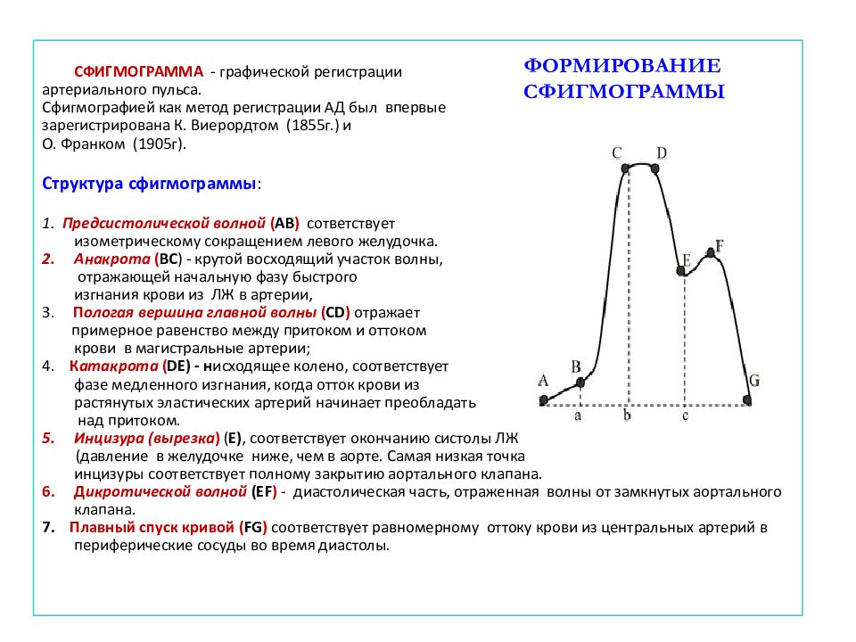 Диаграмма измерения пульса