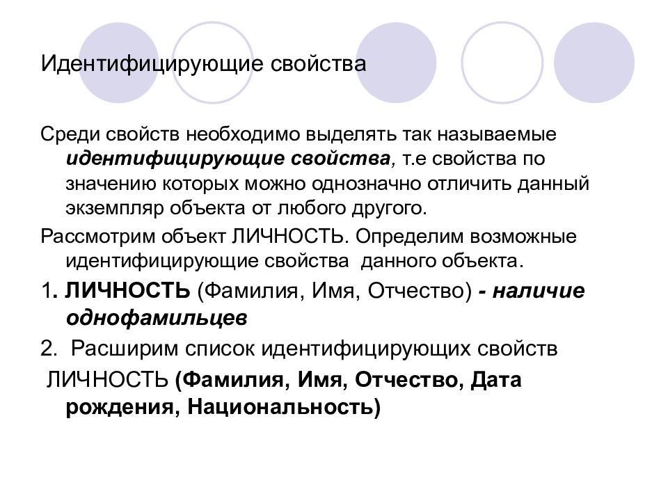 Идентифицирующий отношения это