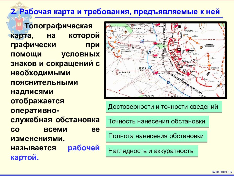 Правила разработки и оформления оперативно служебных документов рабочих карт планов и схем