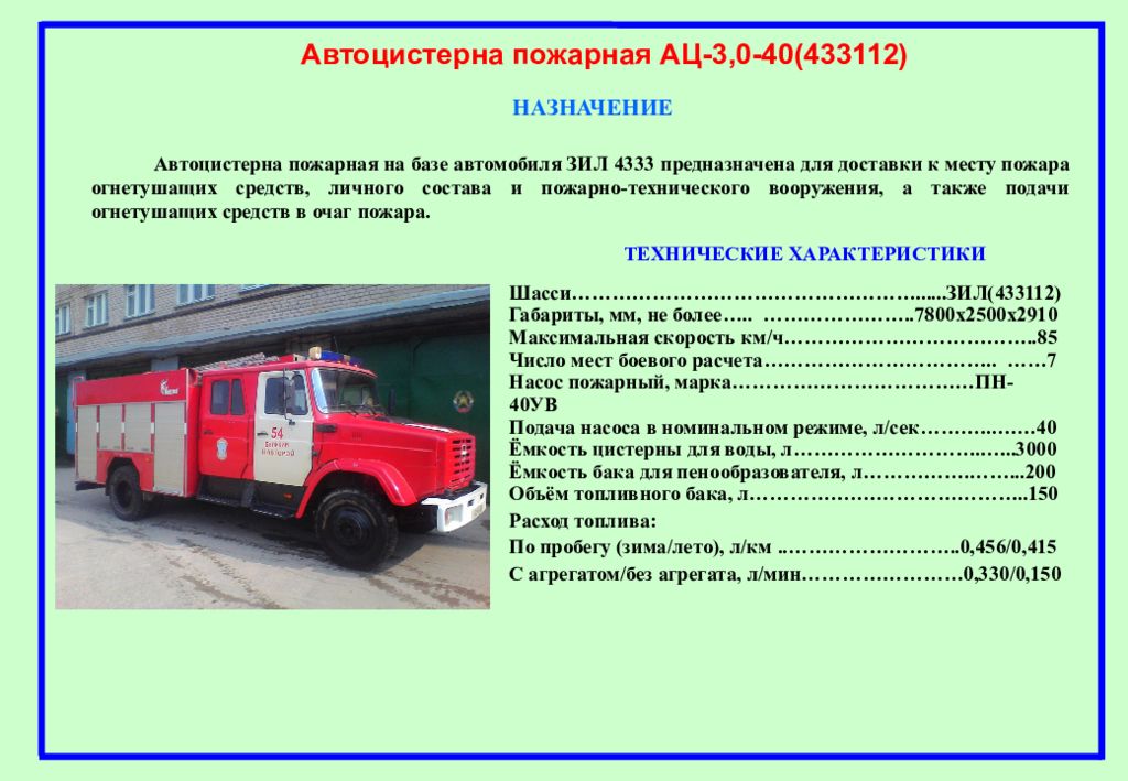 Типовые значения емкостей