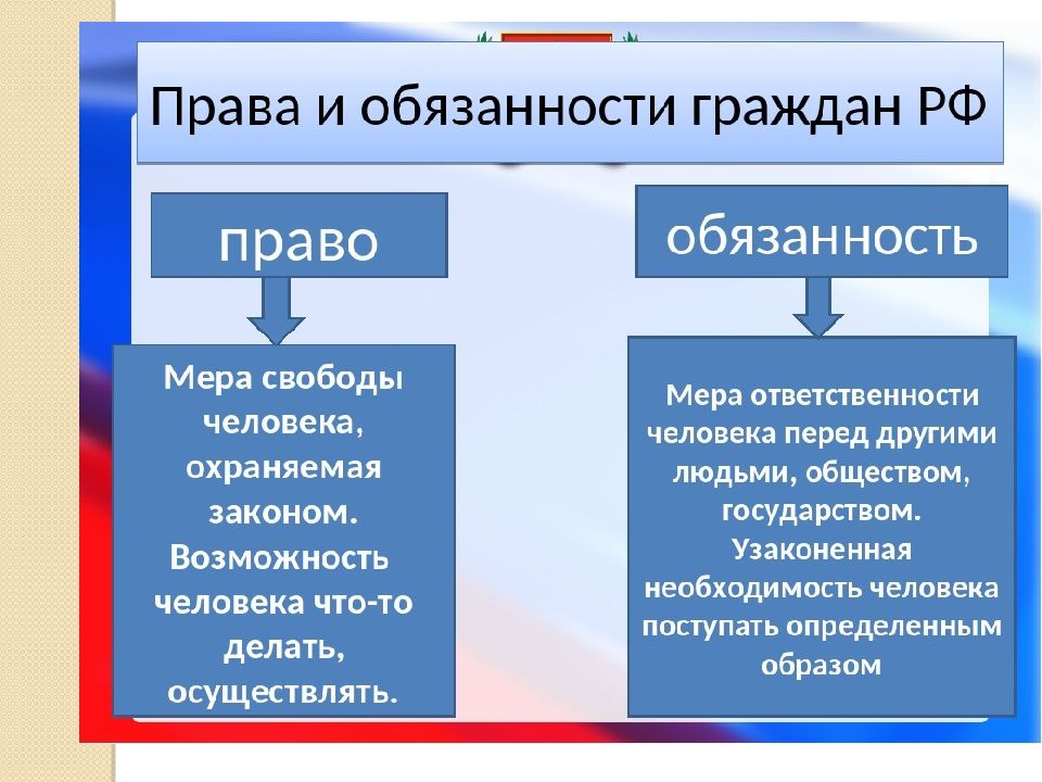 Проект права и обязанности граждан 7 класс обществознание