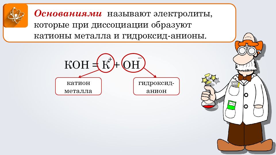 Презентация диссоциация кислот оснований и солей 9 класс рудзитис